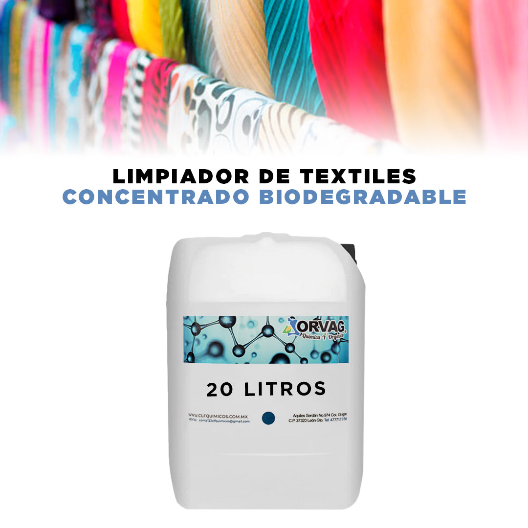 LIMPIADOR DE TEXTILES CONCENTRADO BIODEGRADABLE